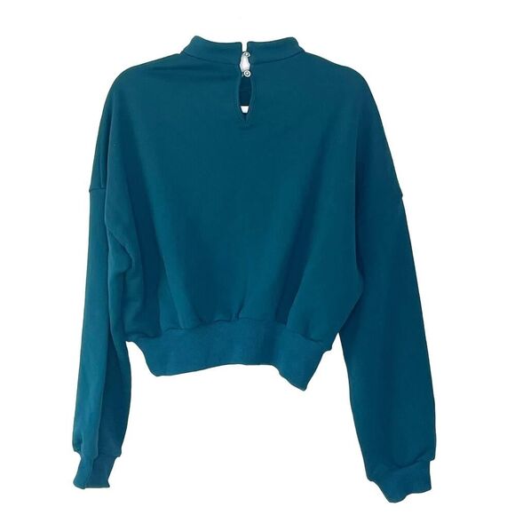 Lulualways Rabbit Floral Decorative Sweatshirt Top sz. Medium #FF - Picture 2 of 9